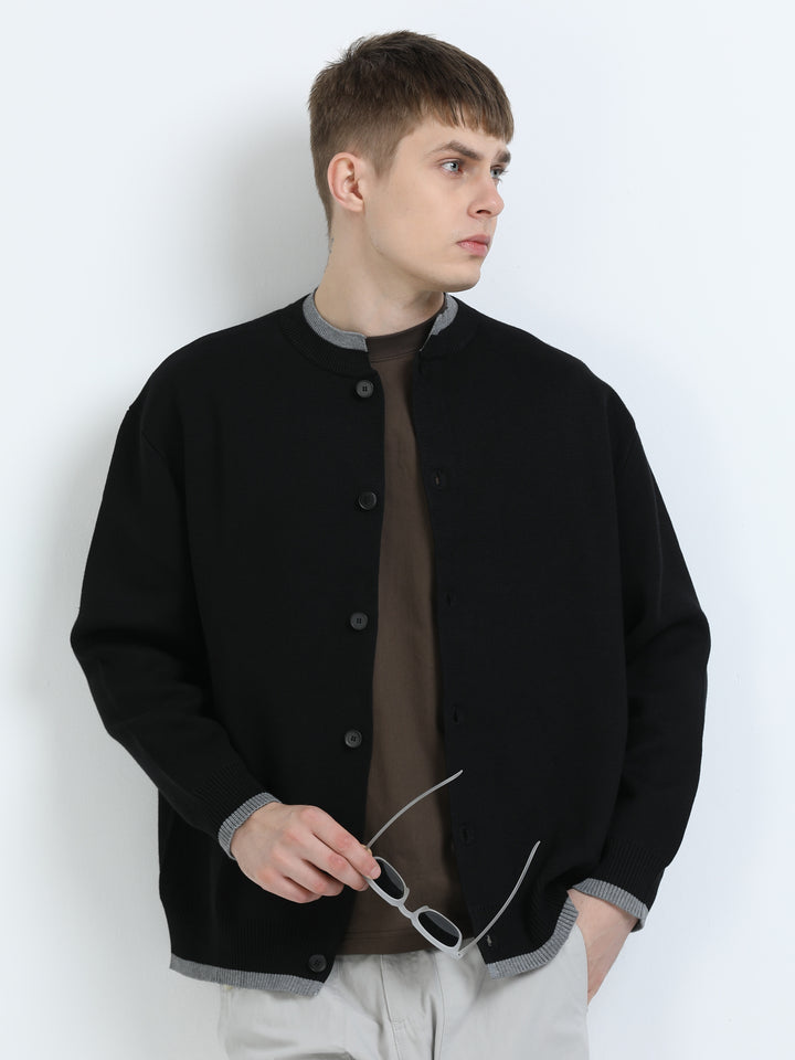 Elite Knit Button-Up Cardigan