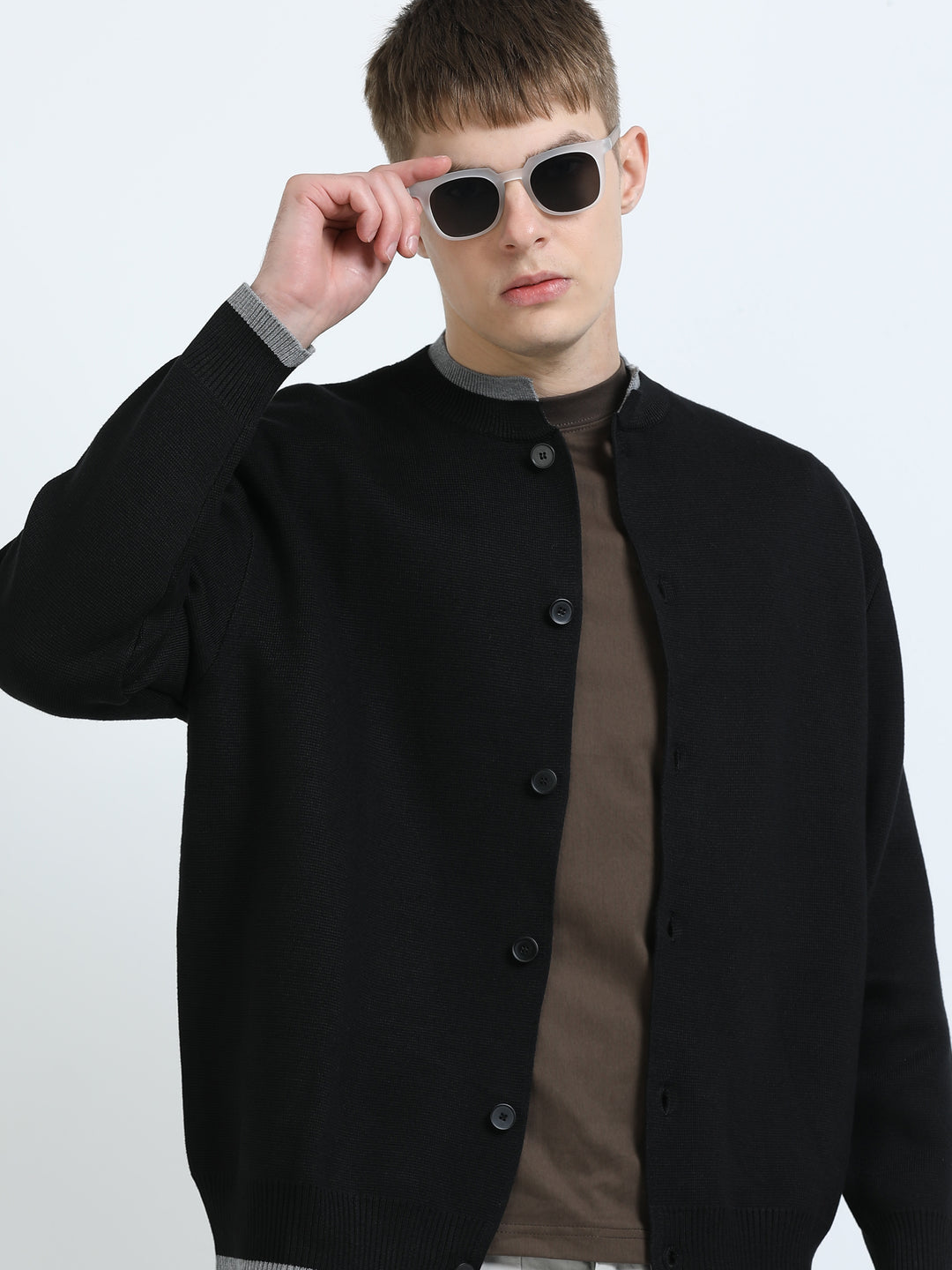 Elite Knit Button-Up Cardigan