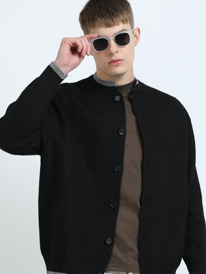 Elite Knit Button-Up Cardigan