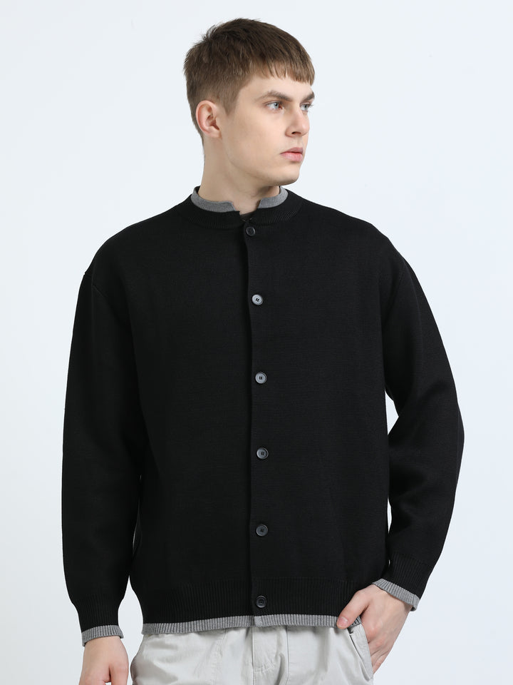 Elite Knit Button-Up Cardigan