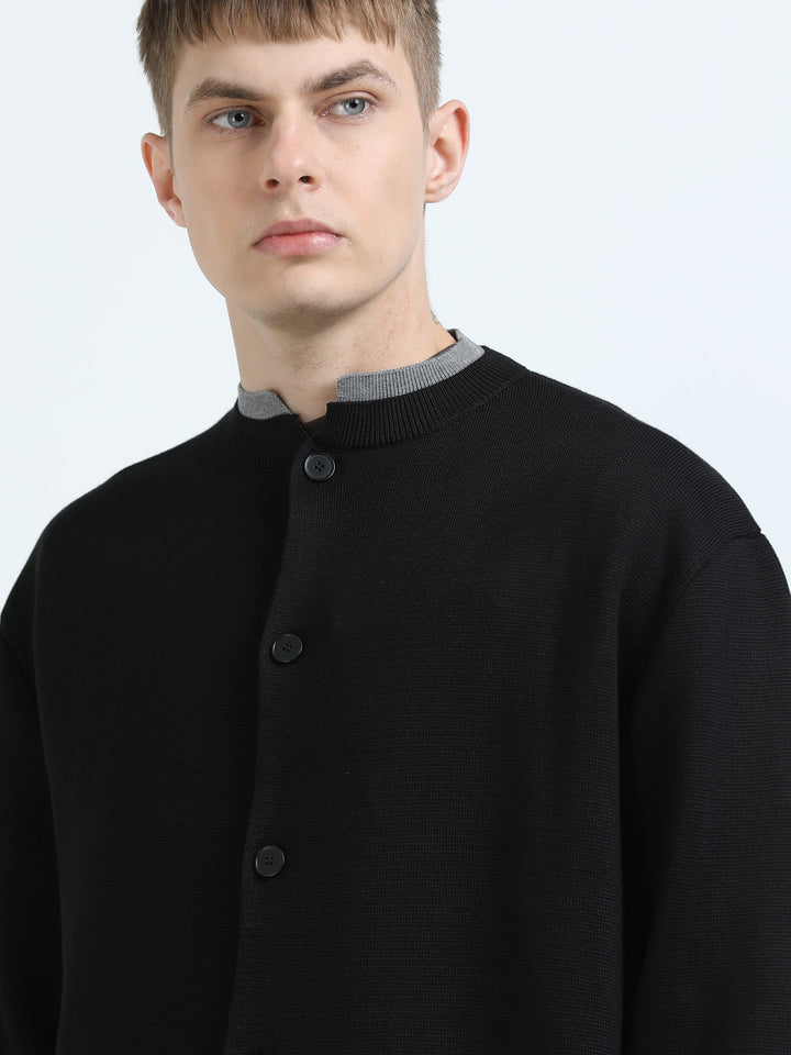 Elite Knit Button-Up Cardigan