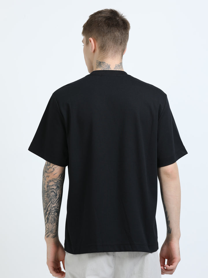 Signature Oversized Tee – Jet Black (Elder Brother Edition)