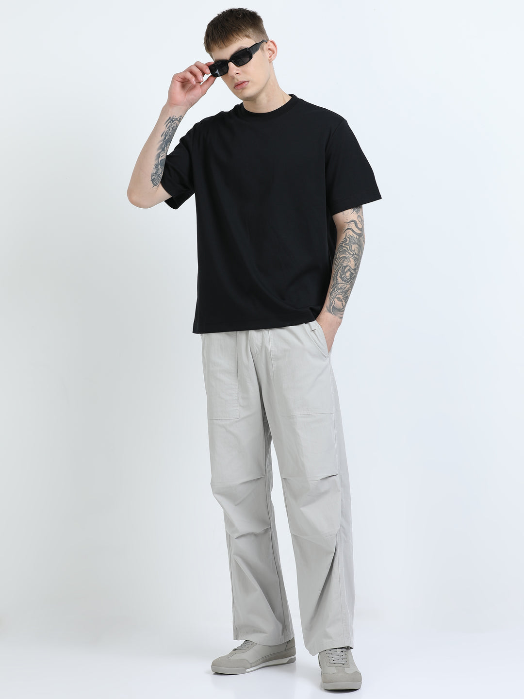 Signature Oversized Tee – Jet Black (Elder Brother Edition)