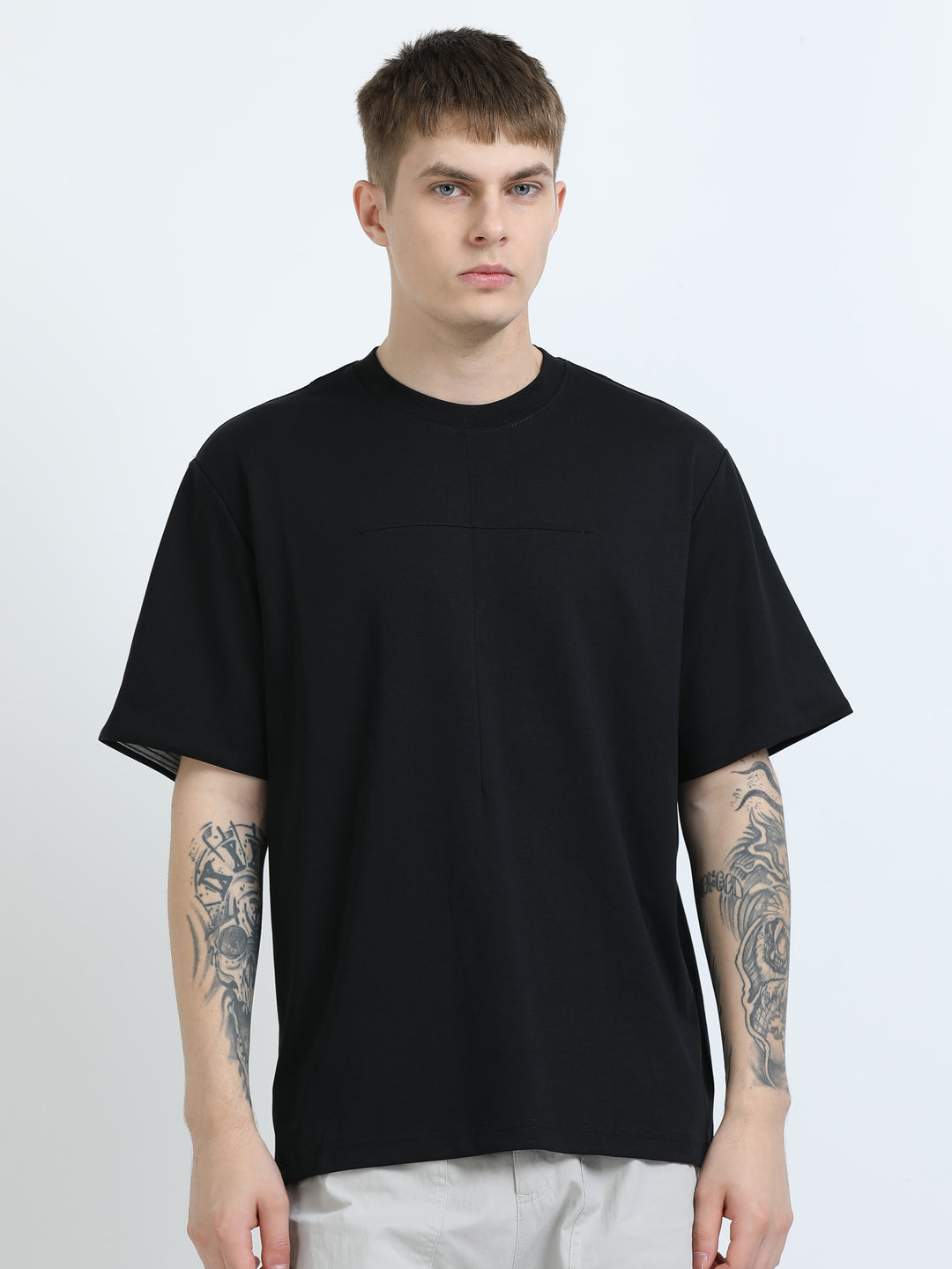Minimal Line Stitch Tee