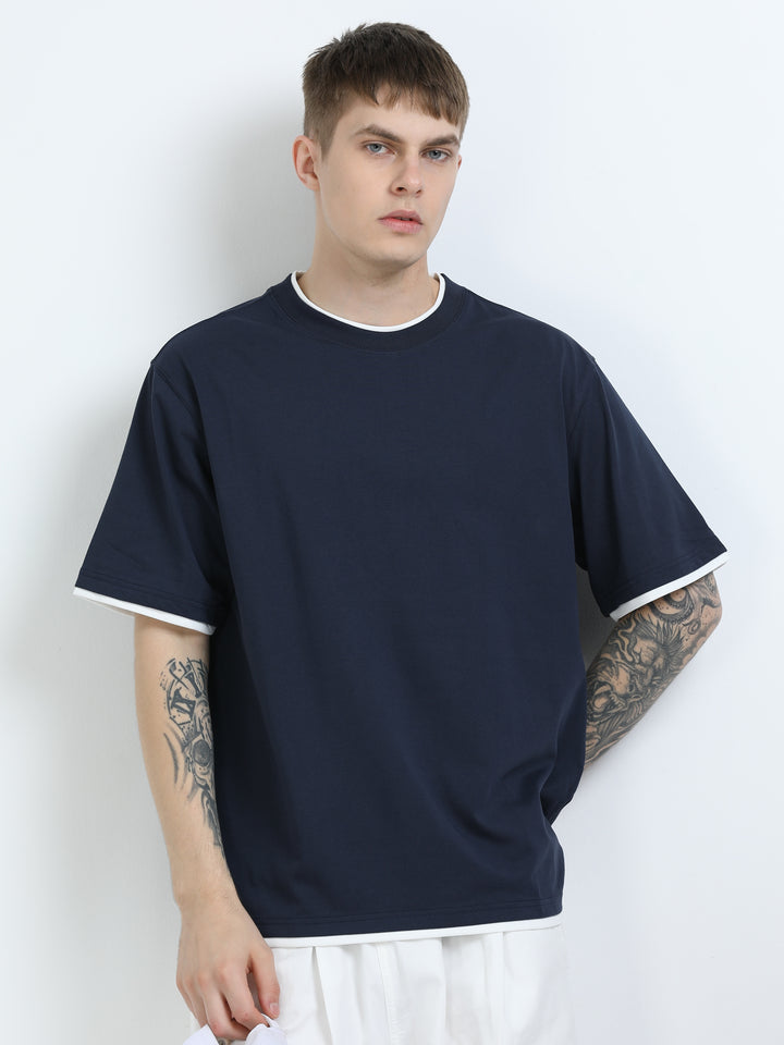 Contrast Trim Relaxed Fit Tee