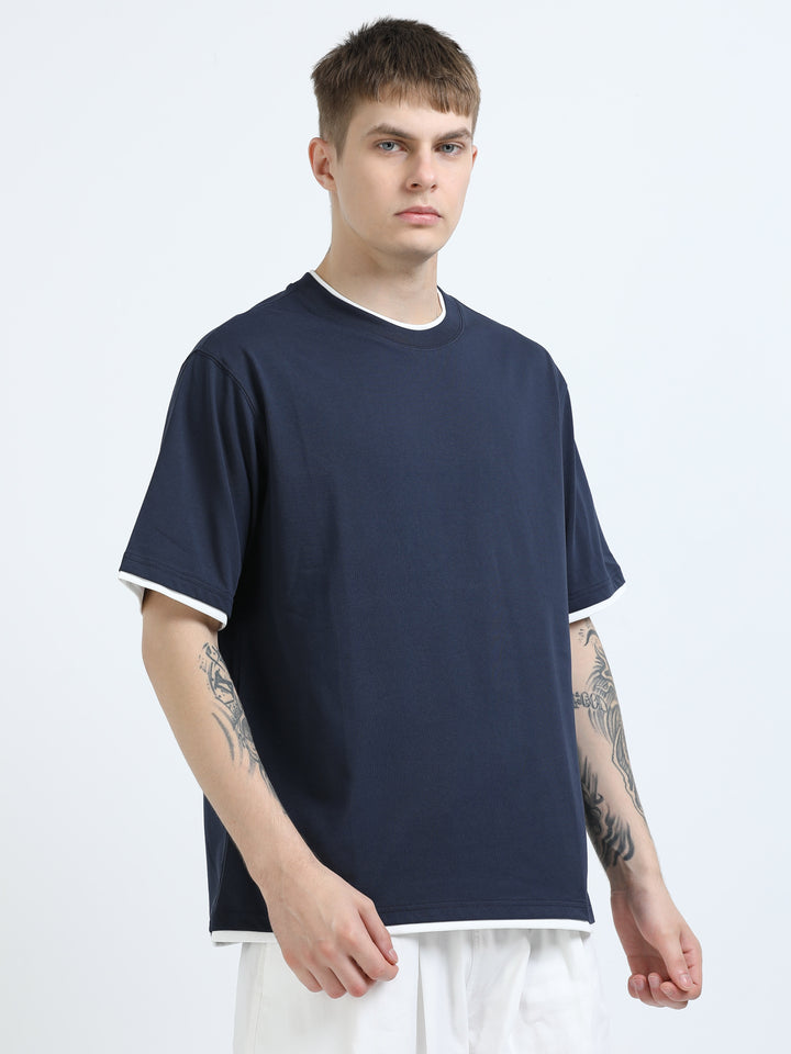 Contrast Trim Relaxed Fit Tee