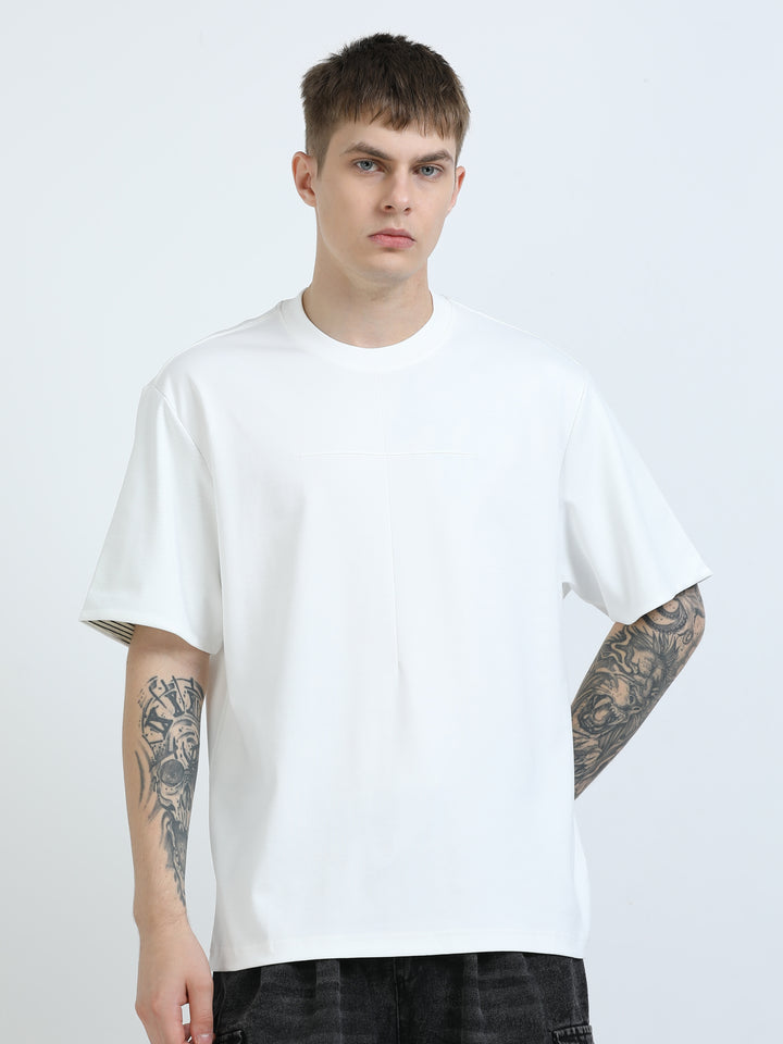 Minimal Line Stitch Tee