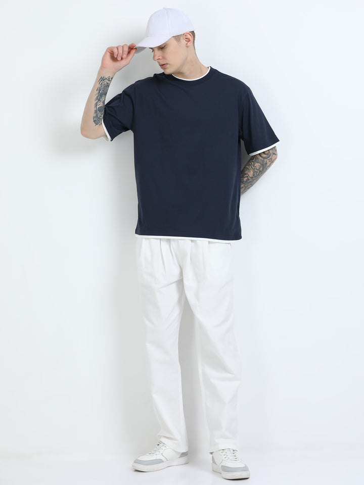 Contrast Trim Relaxed Fit Tee