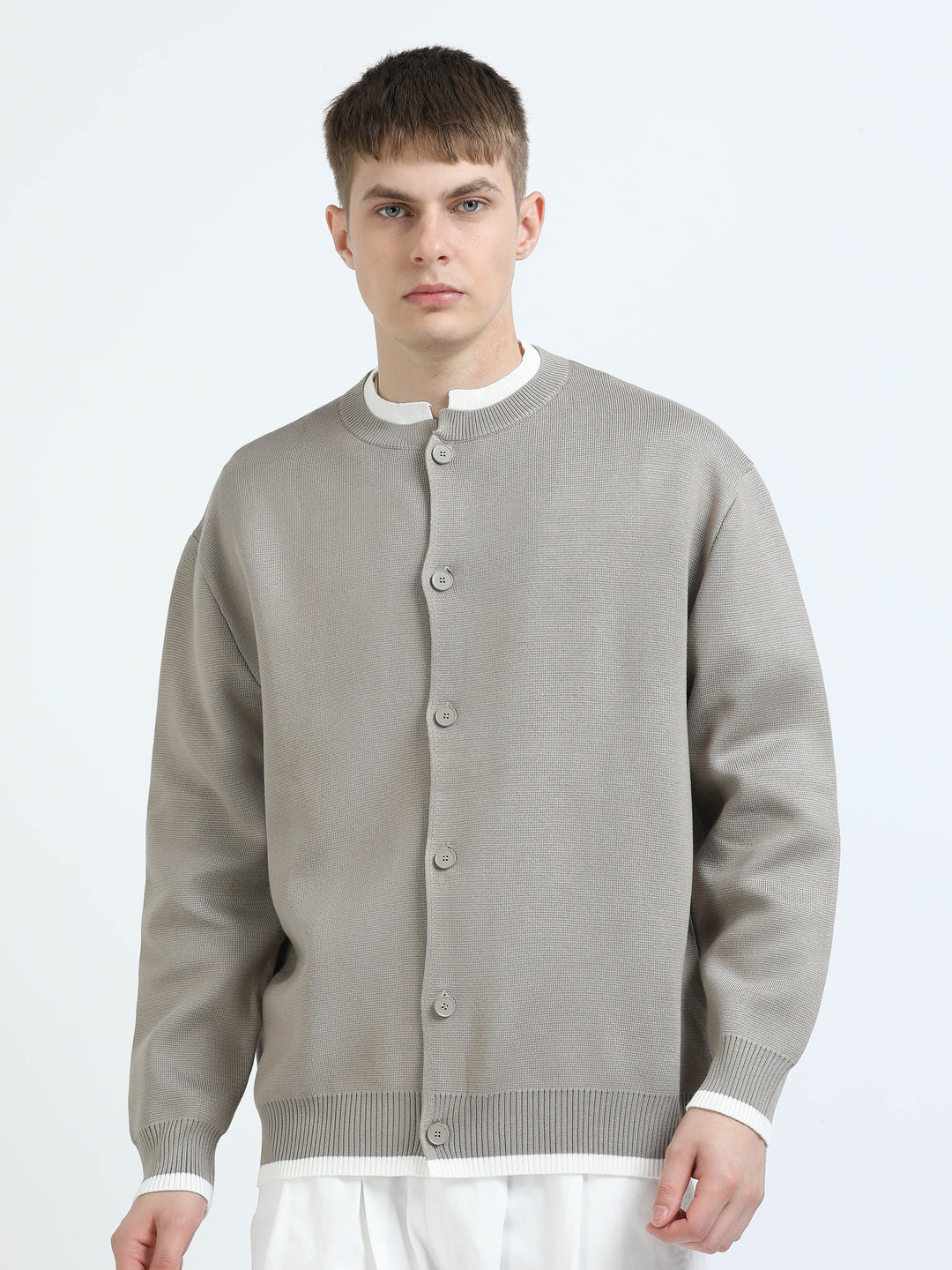 Elite Knit Button-Up Cardigan