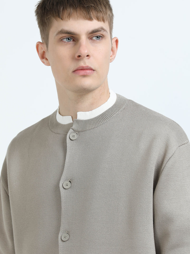 Elite Knit Button-Up Cardigan