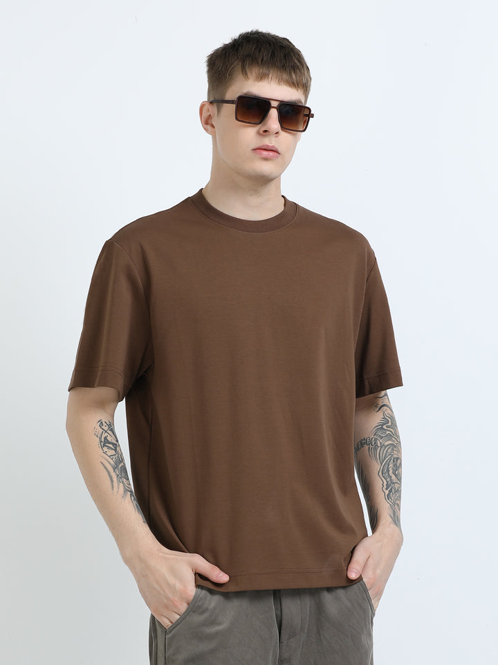 Signature Oversized Tee – Cocoa Brown (Elder Brother Edition)
