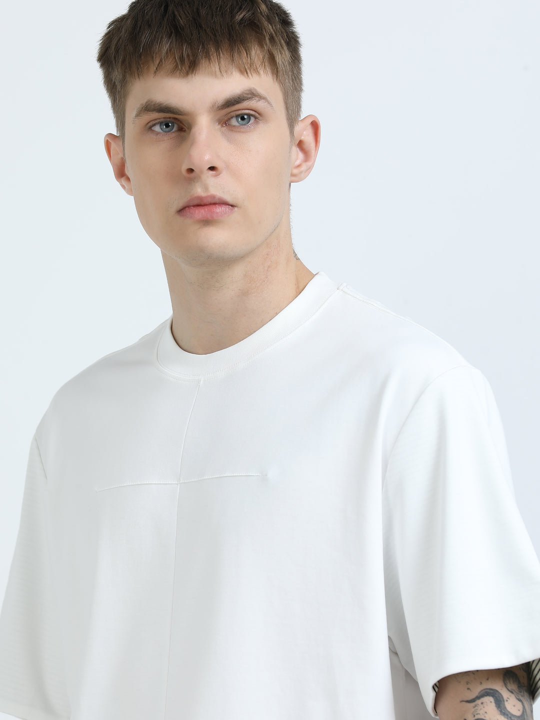Minimal Line Stitch Tee