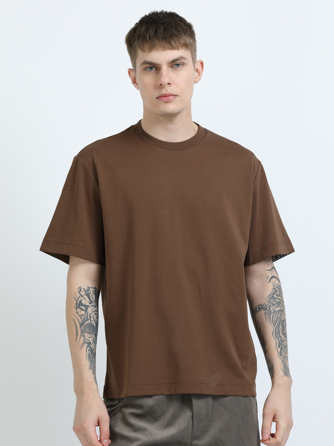 Signature Oversized Tee – Cocoa Brown (Elder Brother Edition)