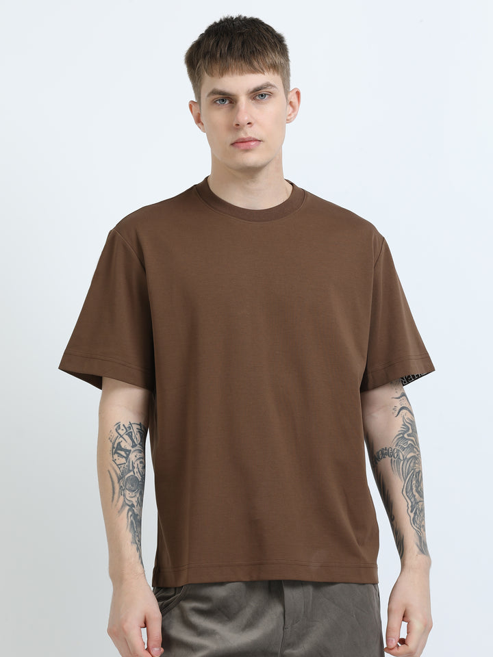 Signature Oversized Tee – Cocoa Brown (Elder Brother Edition)
