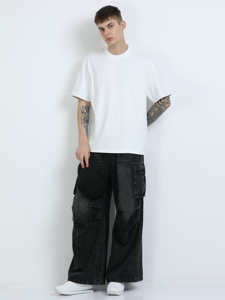 Minimal Line Stitch Tee