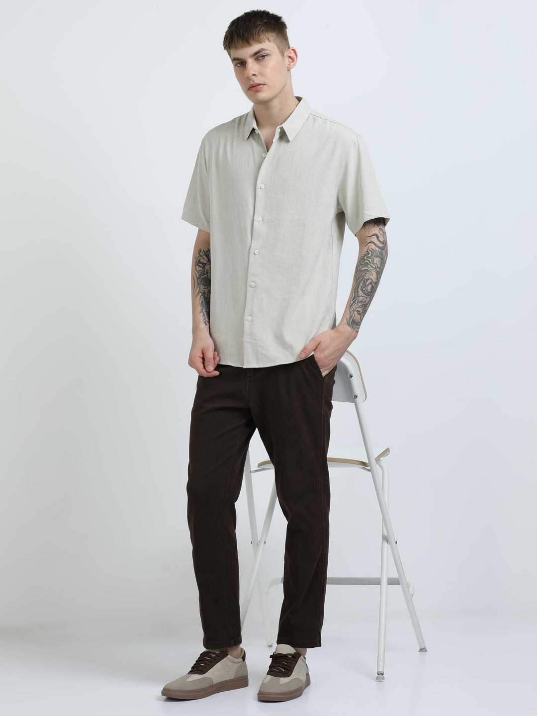 Cotton Short-Sleeve Resort Shirt