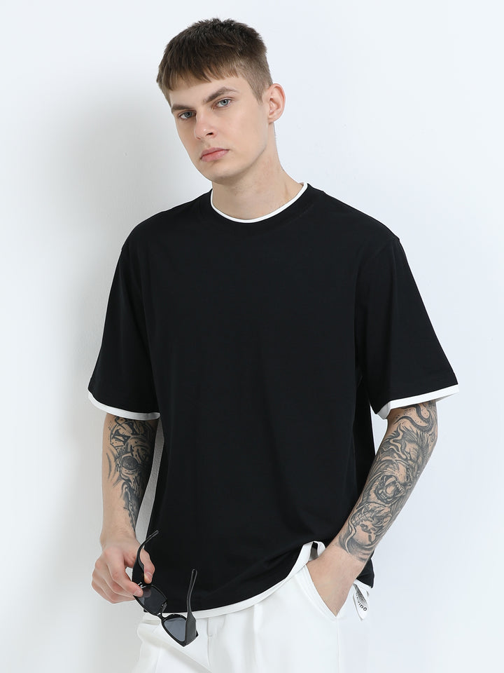 Contrast Trim Relaxed Fit Tee