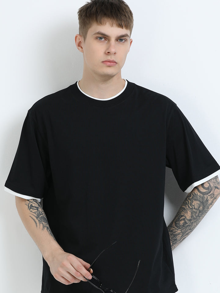 Contrast Trim Relaxed Fit Tee
