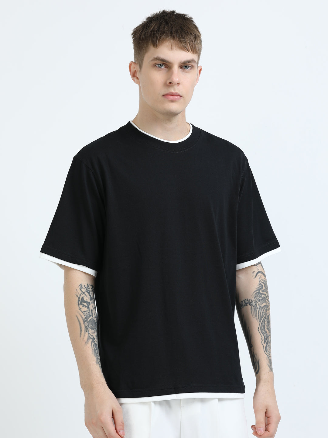 Contrast Trim Relaxed Fit Tee