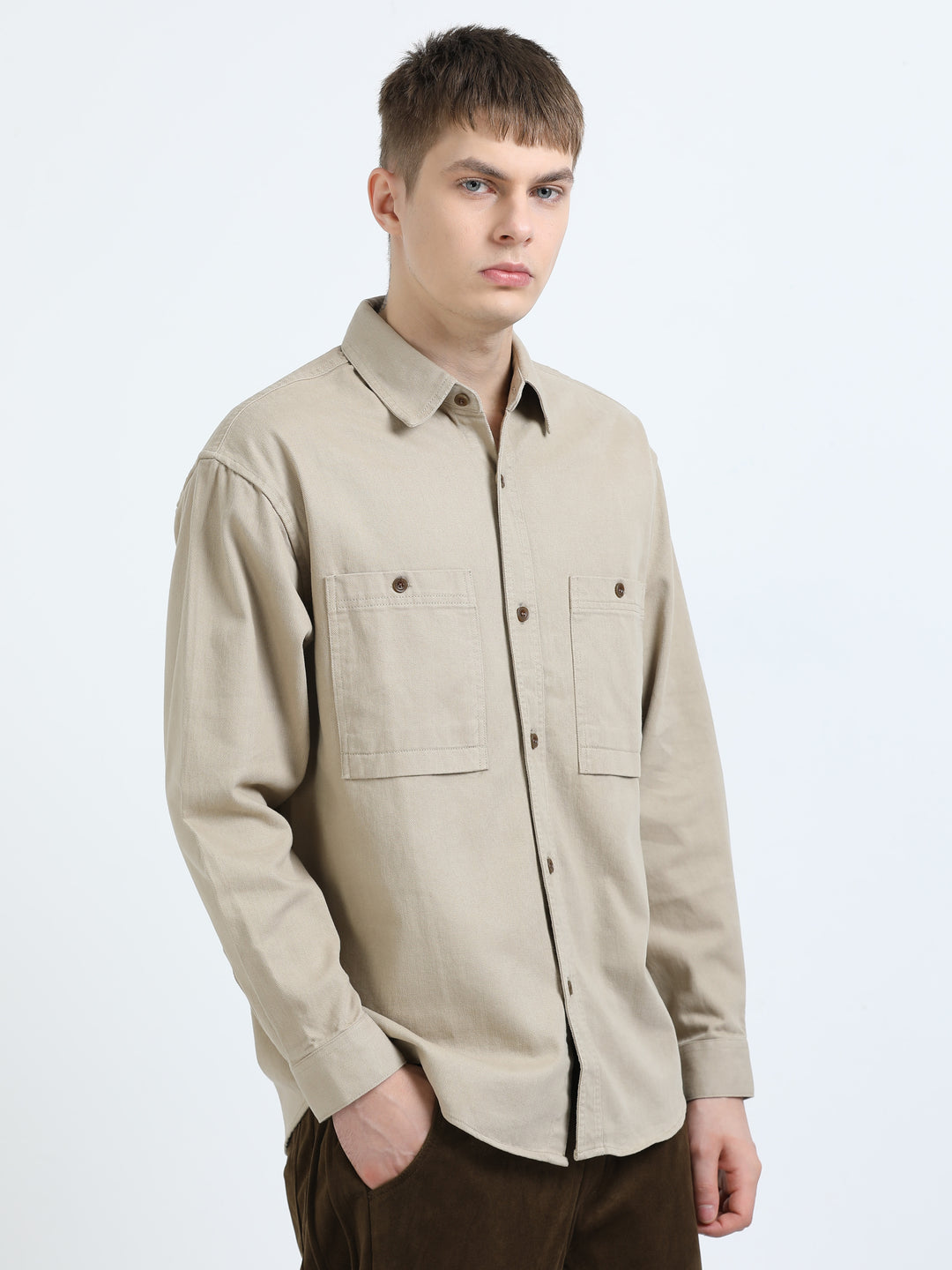 Herringbone Utility Shirt