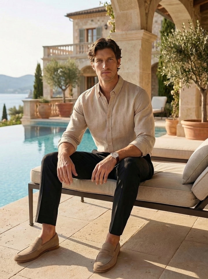 Sorello Linen Shirt – Warm Sand