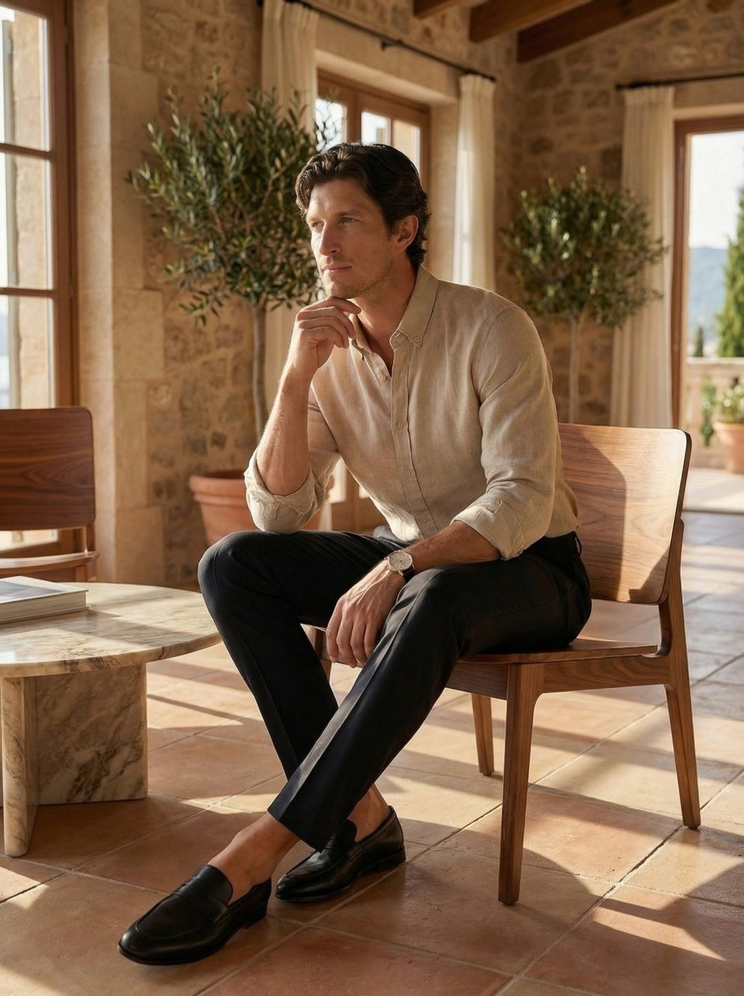Sorello Linen Shirt – Warm Sand