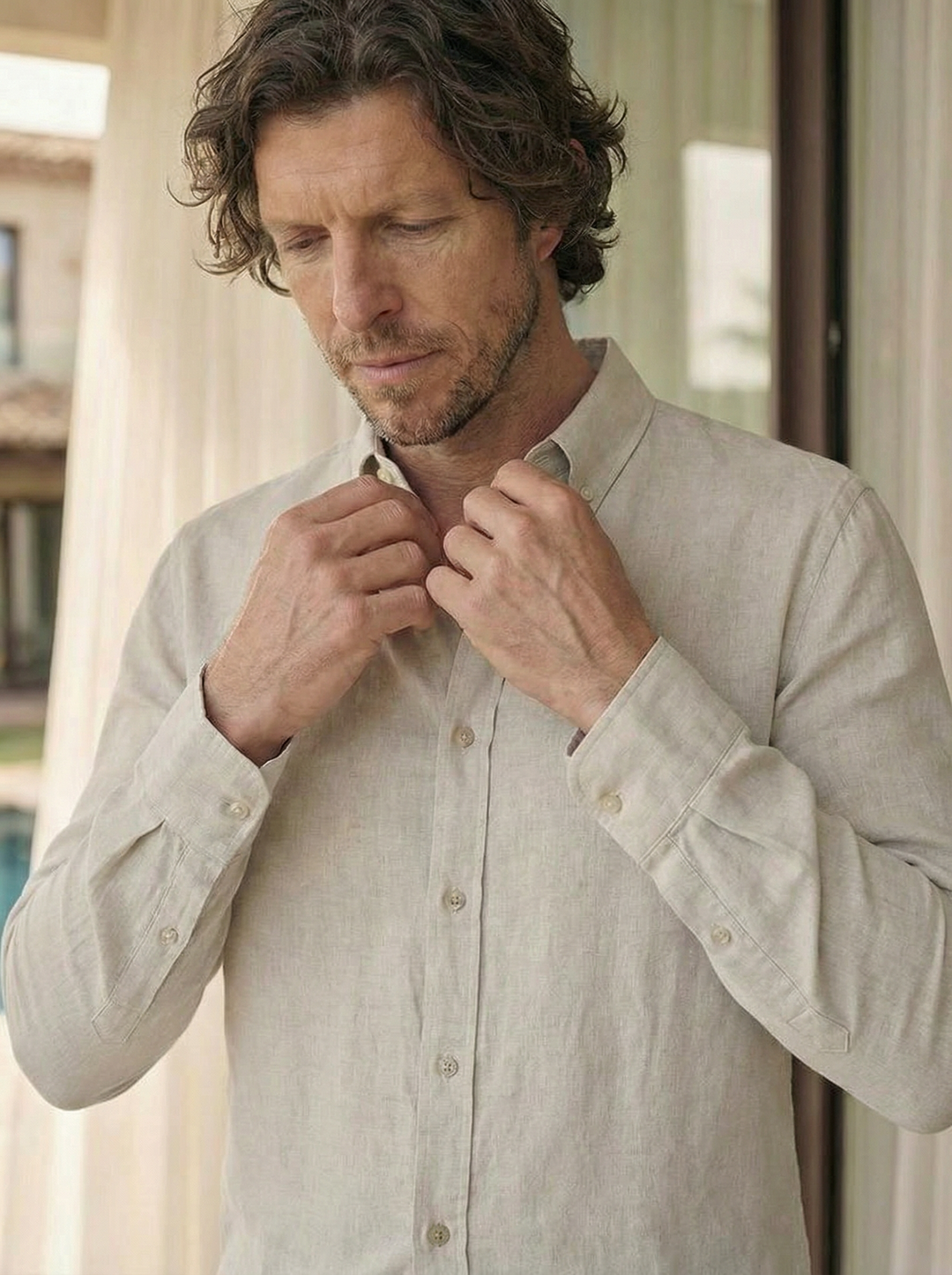 Sorello Linen Shirt – Sage Olive