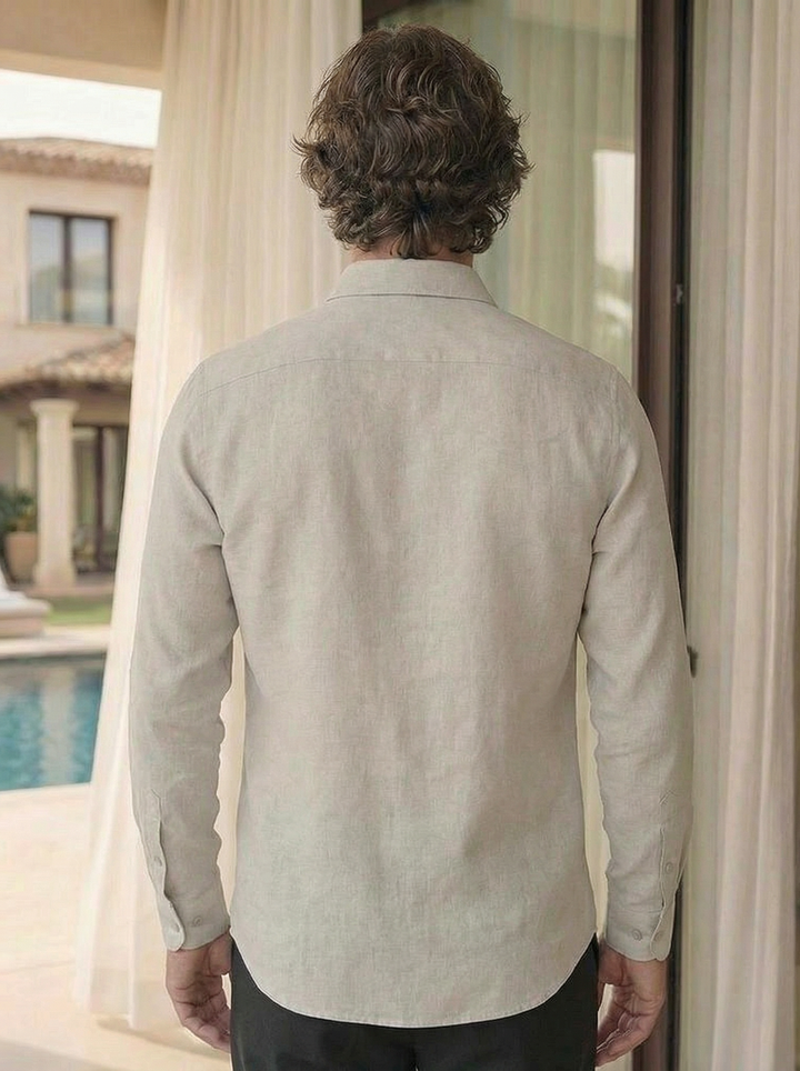 Sorello Linen Shirt – Sage Olive