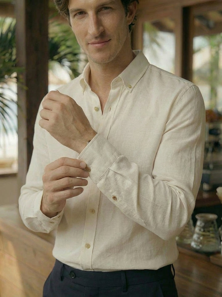 Sorello Linen Shirt – Soft Cream