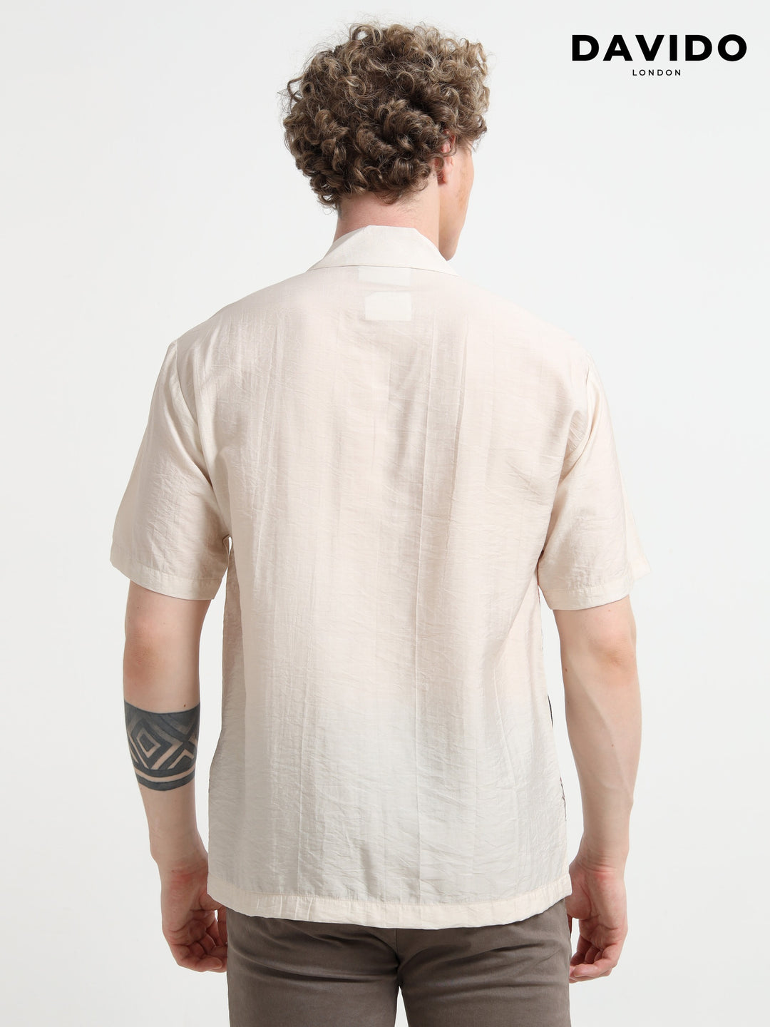 Floral Print Resort Shirt – Cream