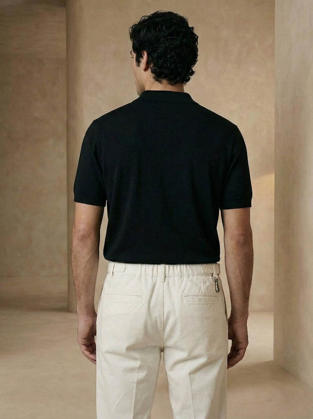 Altavio Utility Tailored Trouser – Ivory White