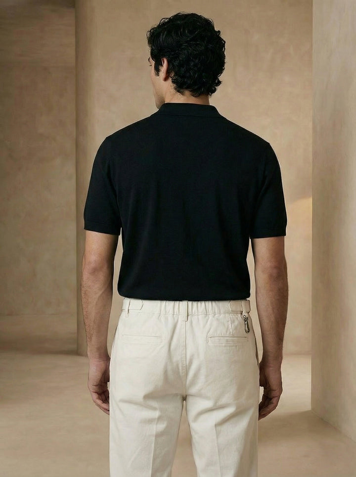 Altavio Utility Tailored Trouser – Ivory White