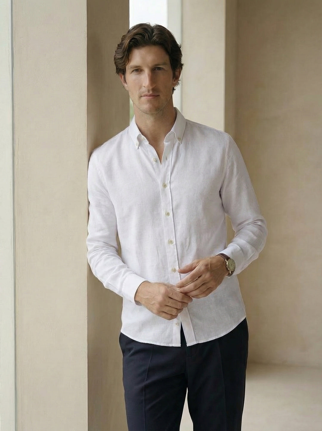 Sorello Linen Shirt – Pure White