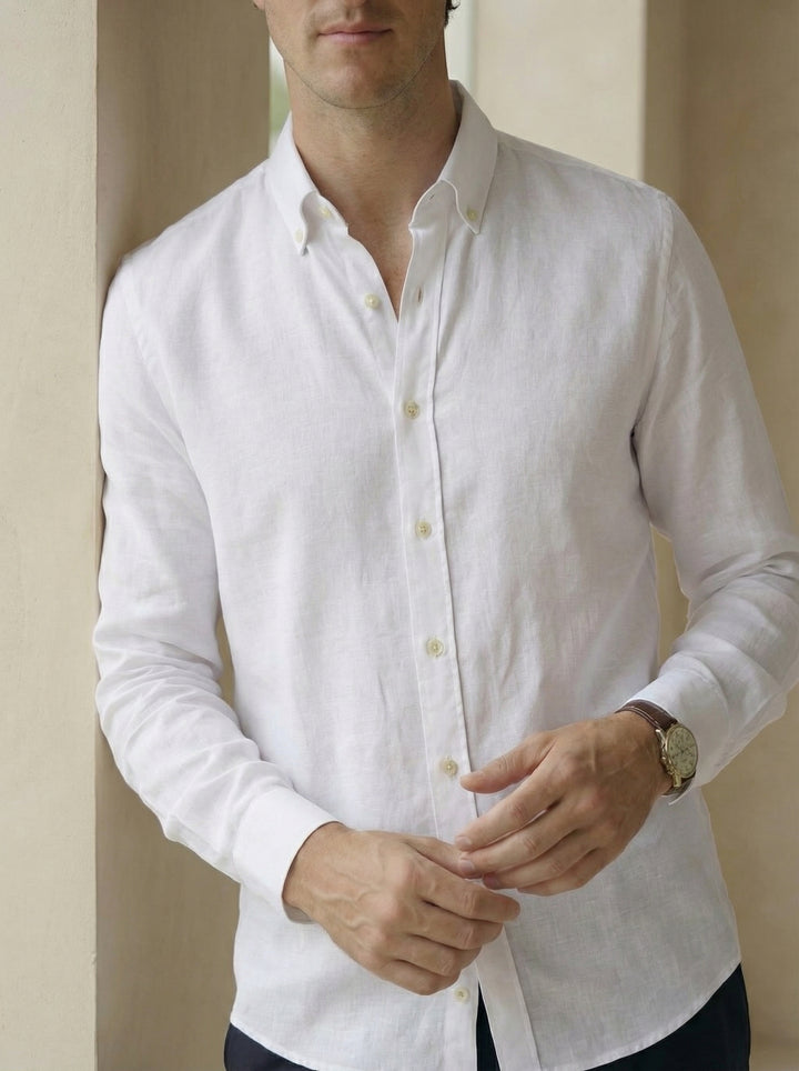 Sorello Linen Shirt – Pure White