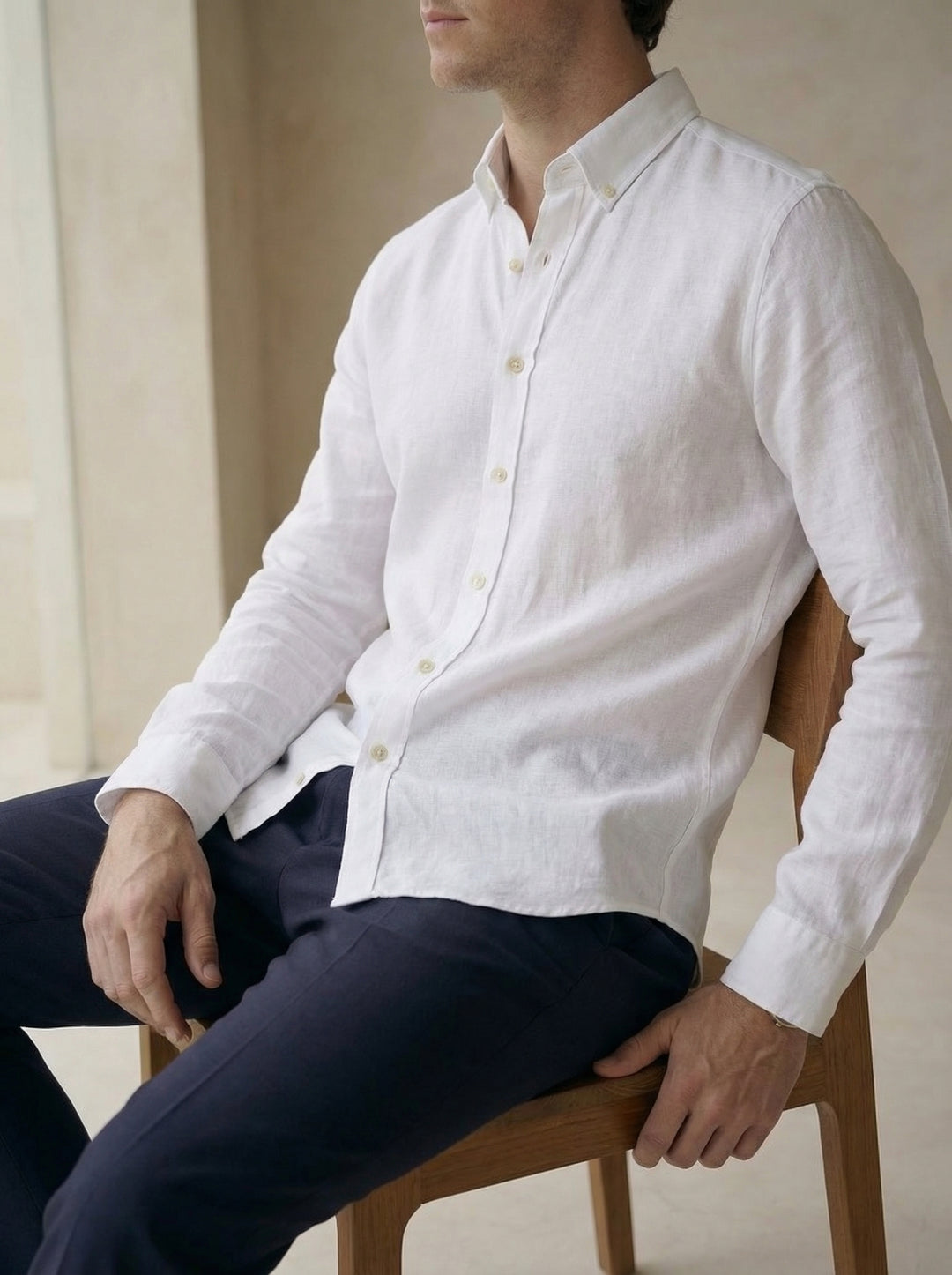 Sorello Linen Shirt – Pure White
