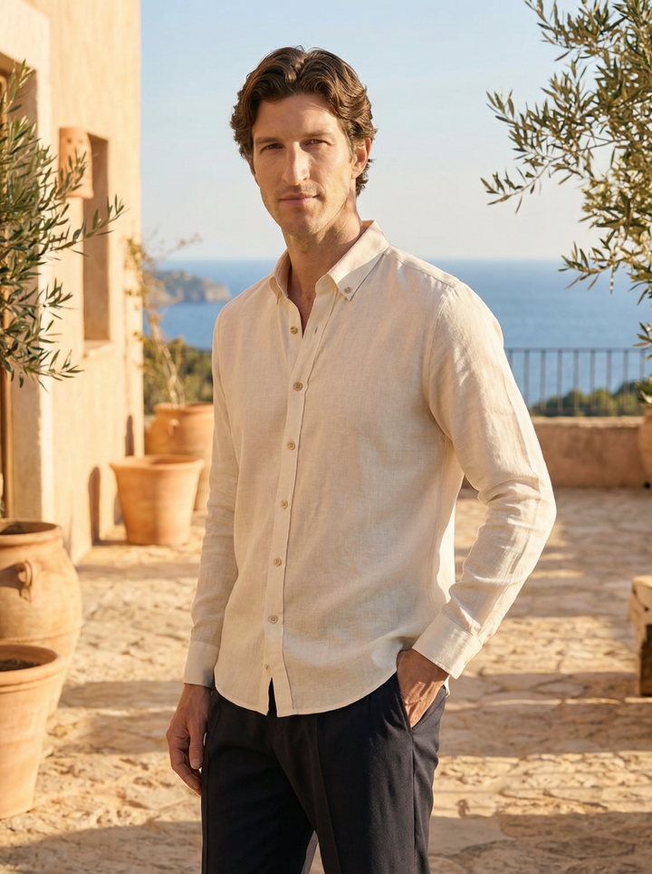 Sorello Linen Shirt – Soft Cream