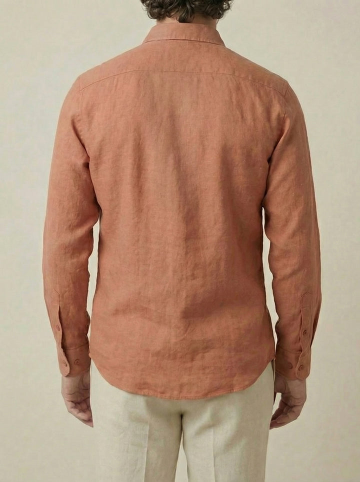 Sorello Linen Shirt – Terracotta