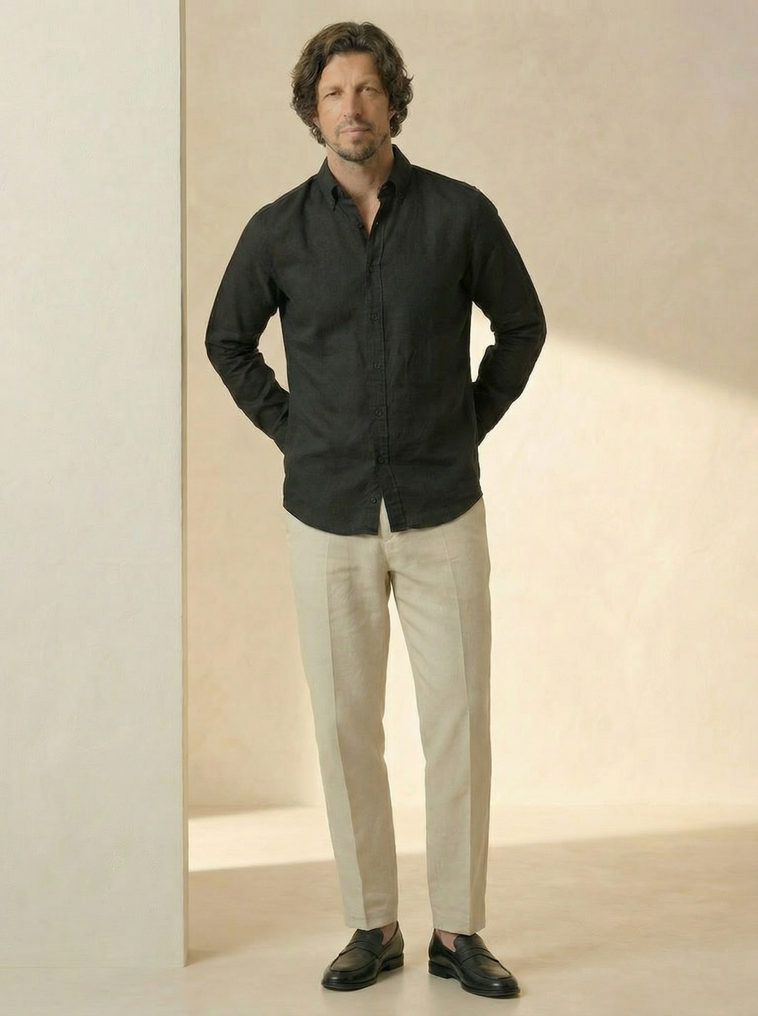Sorello Linen Shirt – Classic Black