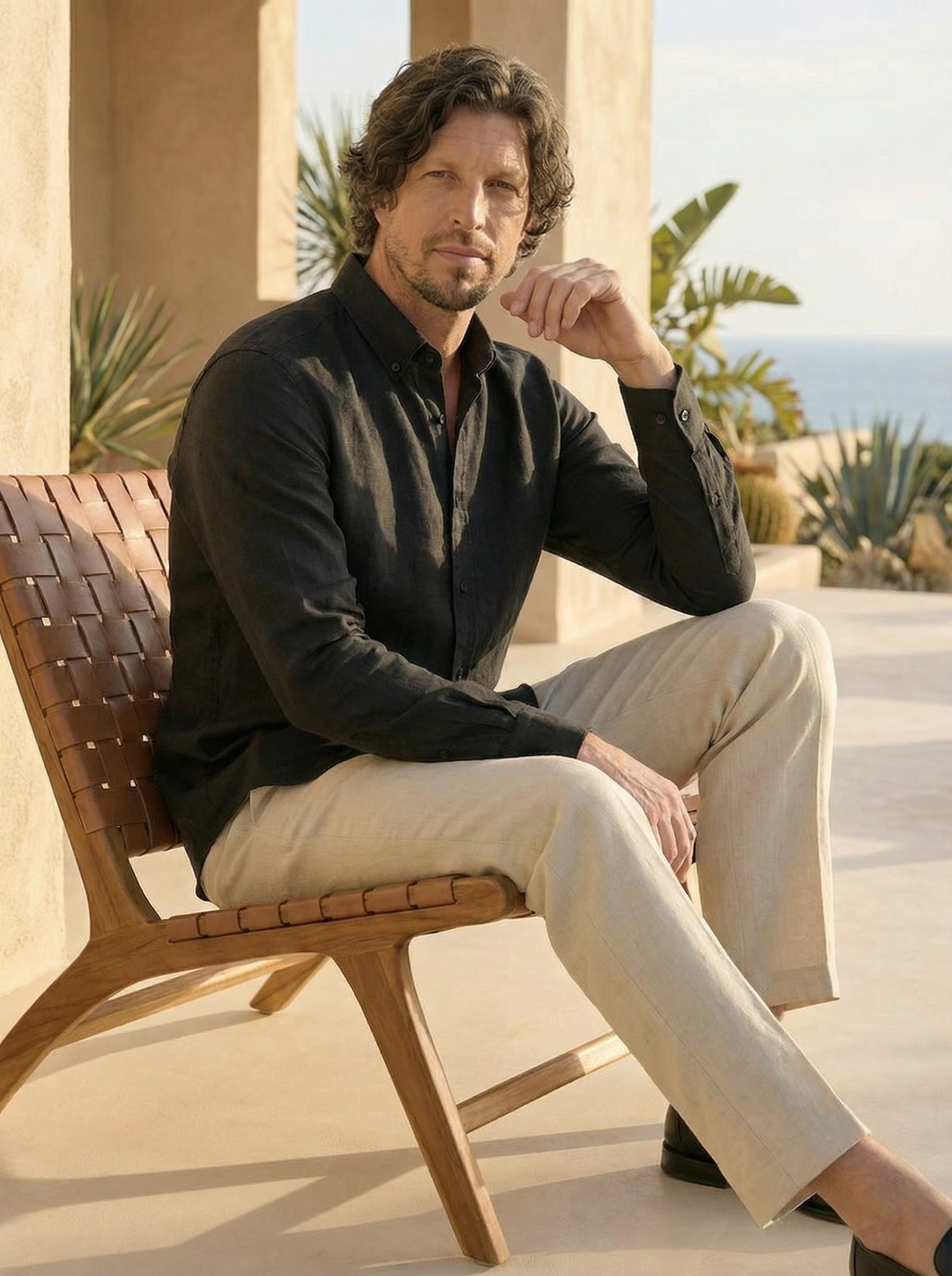 Sorello Linen Shirt – Classic Black