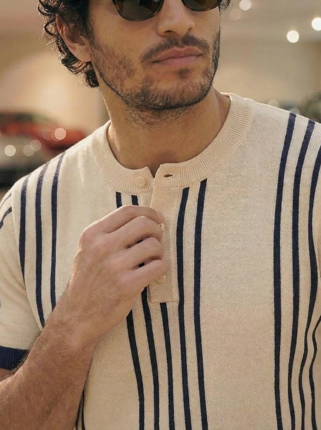 Selcair Riviera Stripe Knit – Coastal Ivory