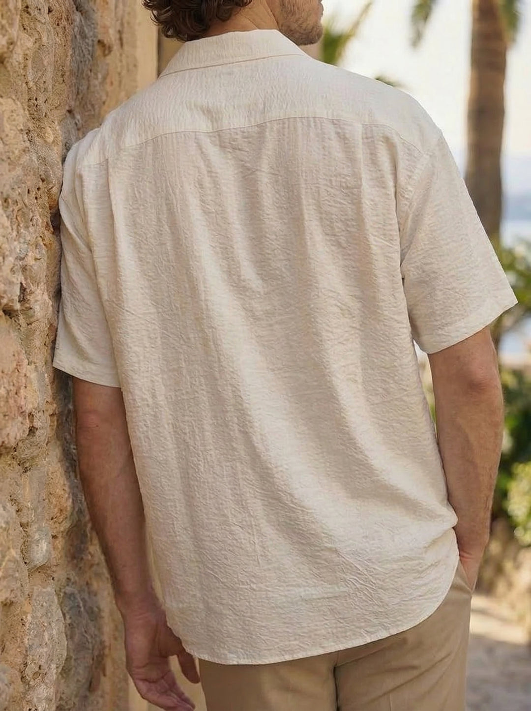 Velmori Zip Polo – Ivory Sand