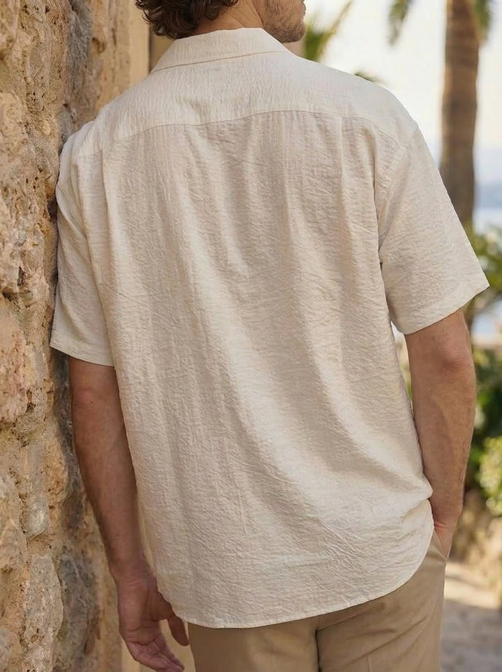 Velmori Zip Polo – Ivory Sand