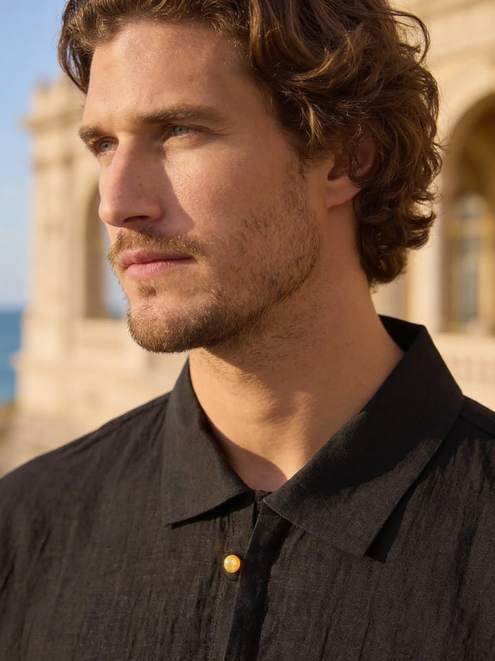 Velmori Zip Polo – Midnight Olive
