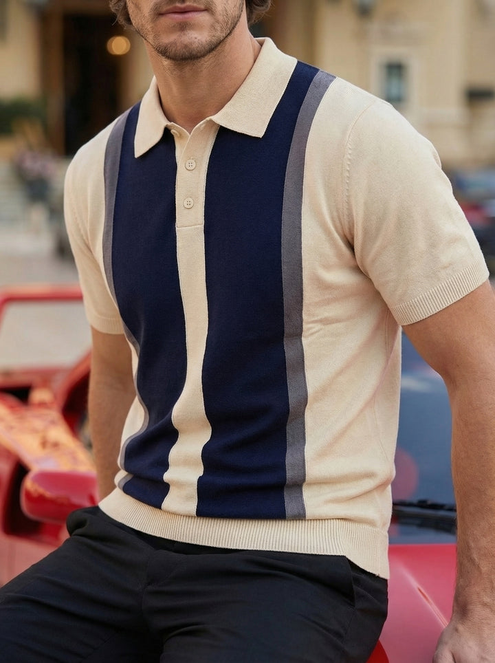 Orlento Knit Polo – Monaco Ivory