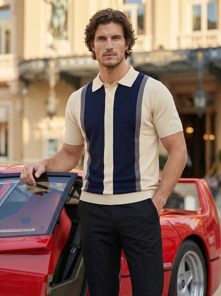 Orlento Knit Polo – Monaco Ivory