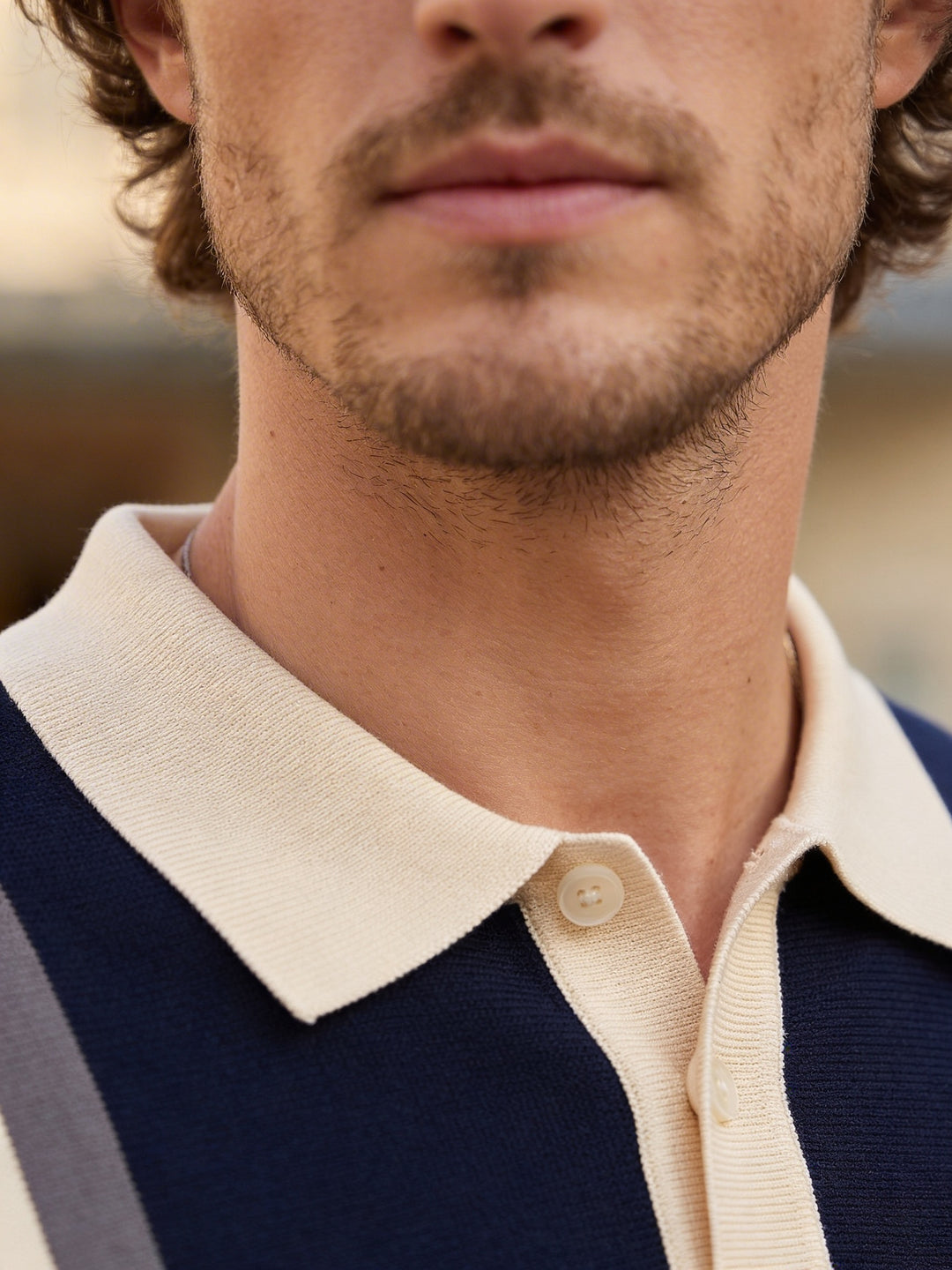 Orlento Knit Polo – Monaco Ivory
