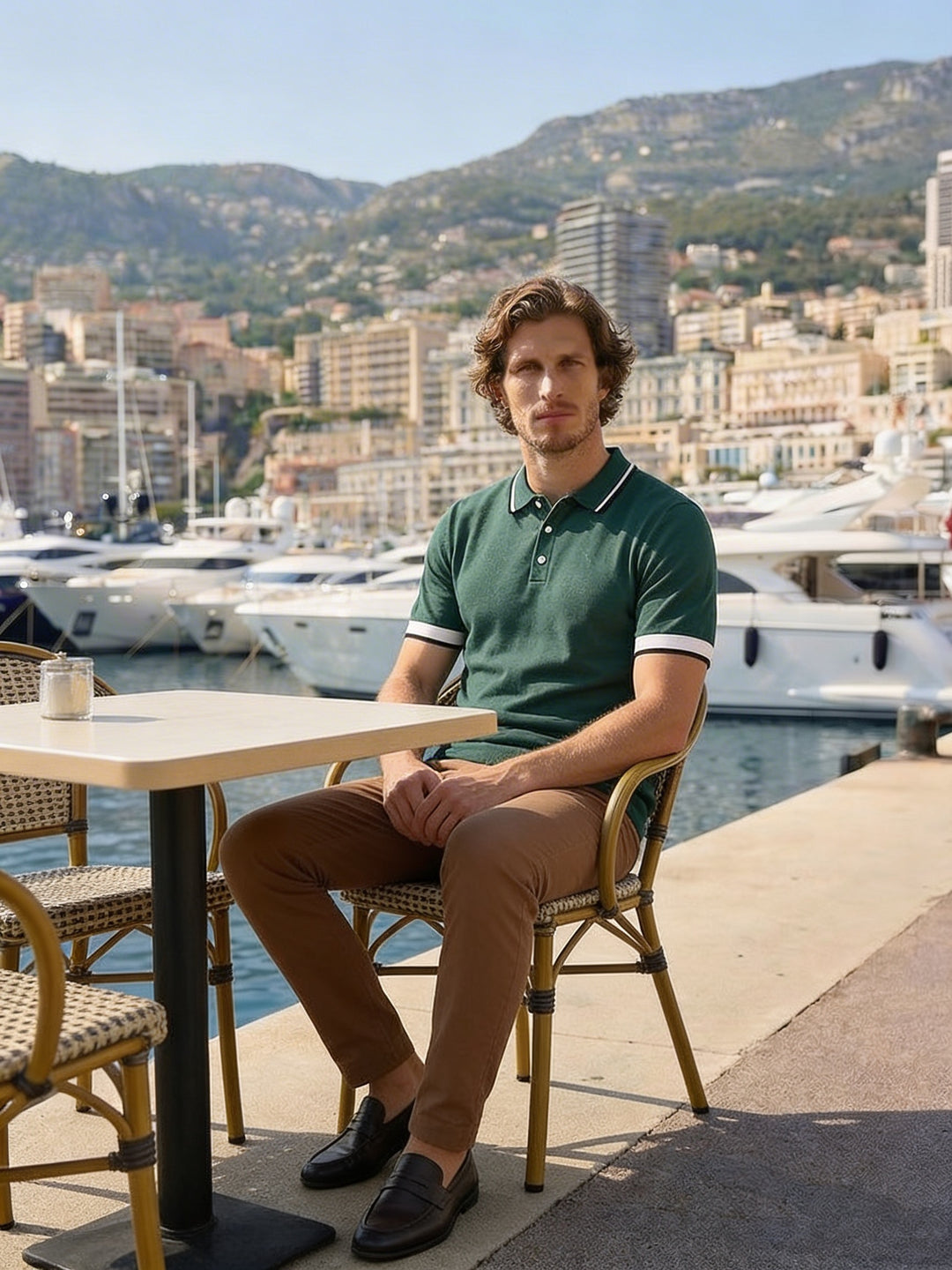 Lorvessi Riviera Knit Polo – Emerald Coast