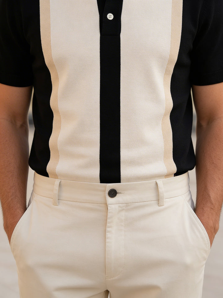 Toreno Tailored Comfort Trouser – Ivory Cream