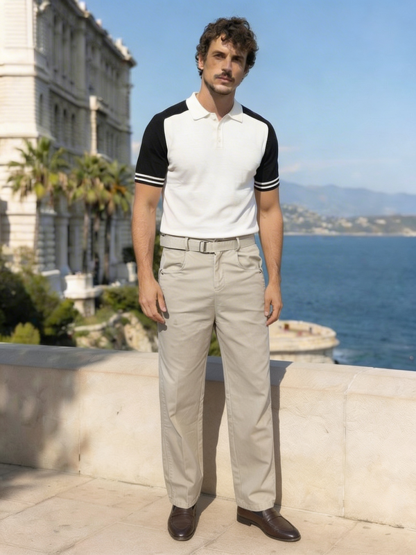 Lunaro Utility Tapered Trouser – Stone Beige