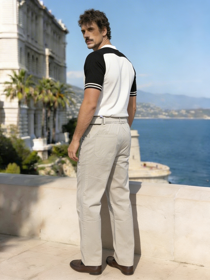 Lunaro Utility Tapered Trouser – Stone Beige